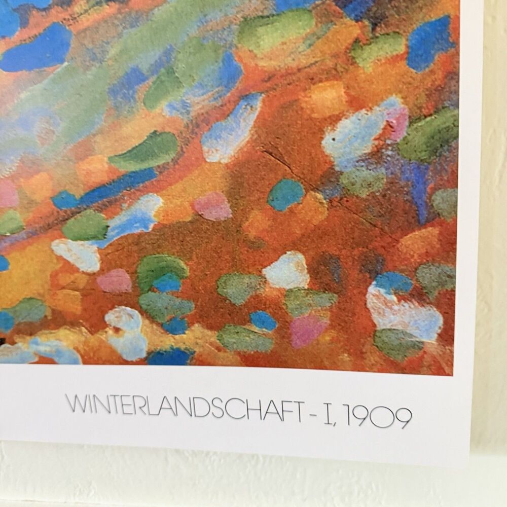 Wassily Kandinsky Winterlandschaft I Winter Landscape 1909 34.5x27” Print Poster - Picture 6 of 13